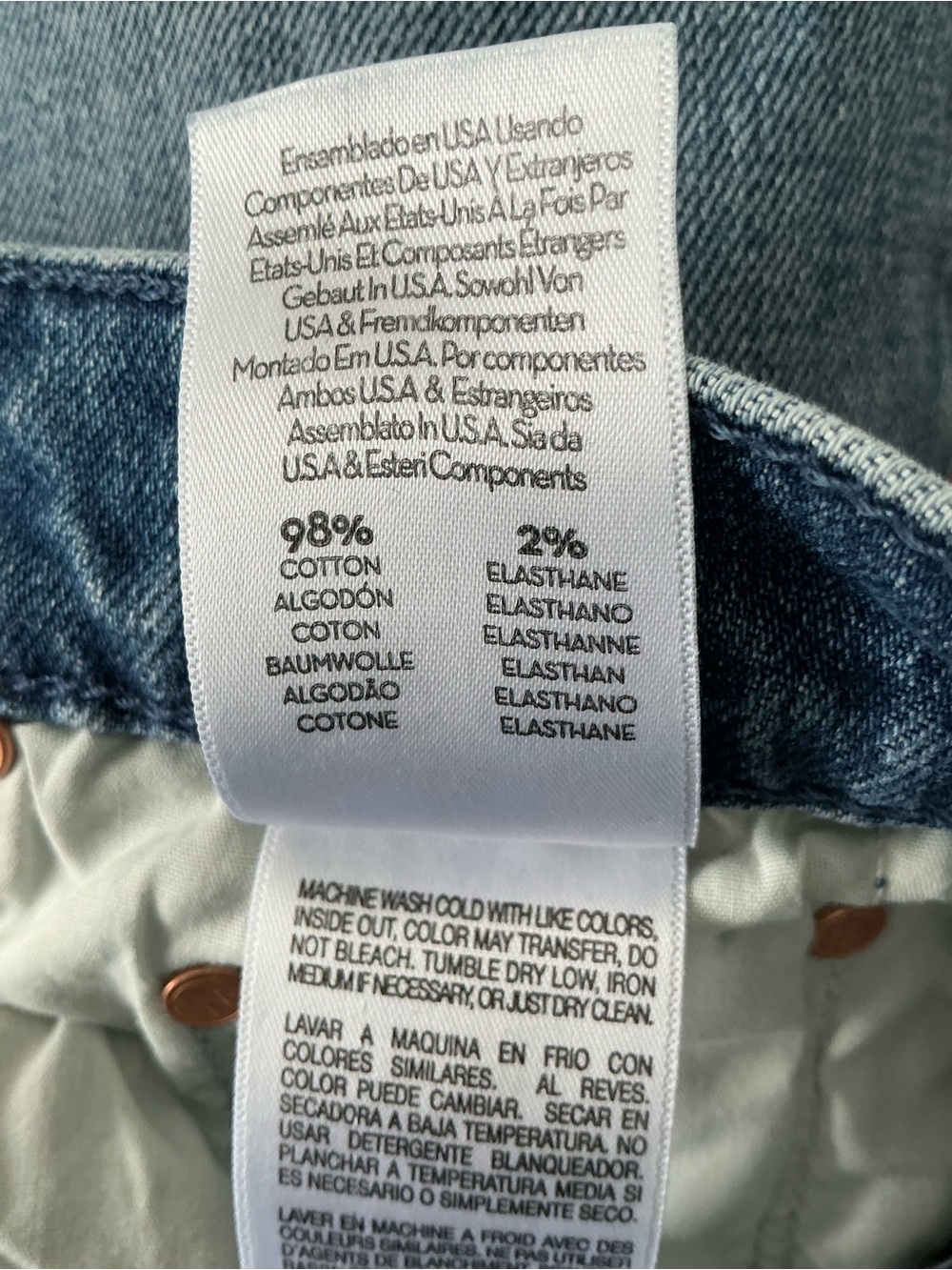 MOTHER SUPERIOR Jeans Half-Pipe Flood Black and Blue Size 28 - Picture 11 of 16